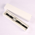 sencai free sample customized white art paper watch wrist rectangle paper box EVA insert